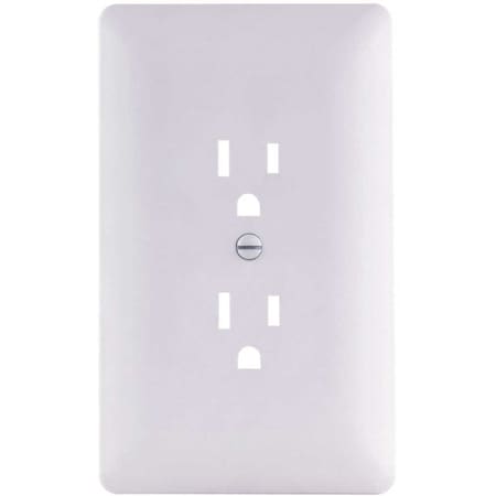 Titan3 Technology 1-Gang Duplex Plastic Wall Plate, White Textured, 5PK TPPCW-D-5